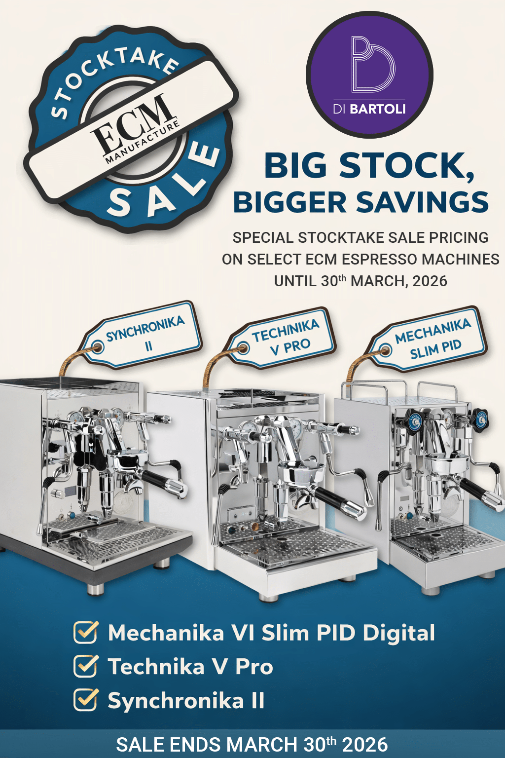 BIG STOCK BIGGER SAVINGS